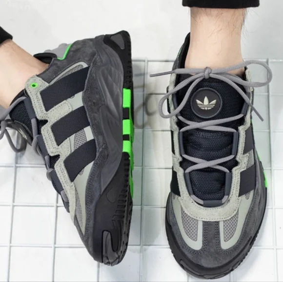 ADIDAS Niteball Carbon Orbit Violet Suede Leather Sneakers Unisex sz 7.5 Men's - Picture 3 of 15